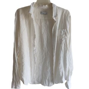 Grana Irish Linen White Long Sleeve Shirt